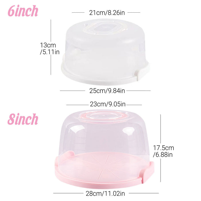 Reusable Plastic Cupcake Carrier Box – Transparent Cake Container with Handle