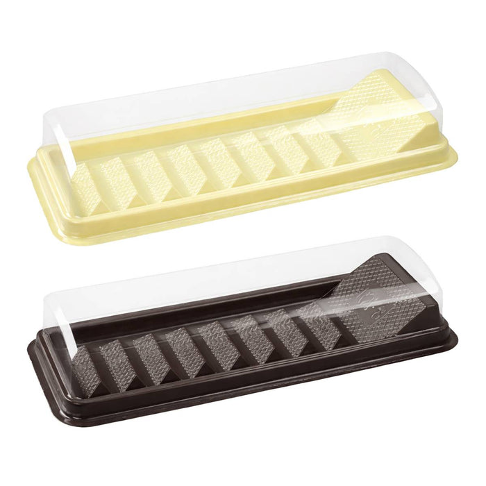 100 Pcs Four-Grid Pastry Box for Moon Cake Puff and Souffle 2 Colors