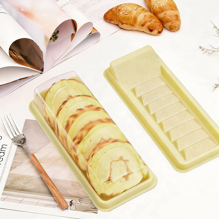 100 Pcs Four-Grid Pastry Box for Moon Cake Puff and Souffle 2 Colors