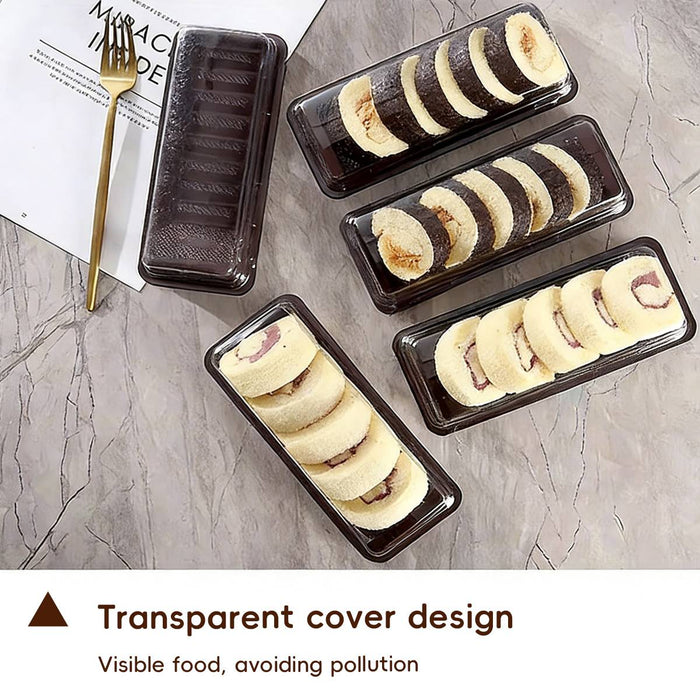 100 Pcs Four-Grid Pastry Box for Moon Cake Puff and Souffle 2 Colors