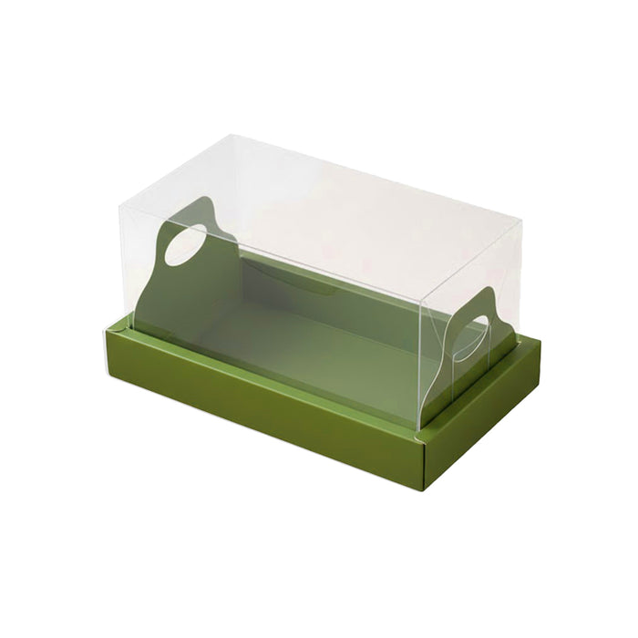 10 Pcs Clear Cake Box with Insert Tray for Cupcake and Pastry Display in 3 Colors