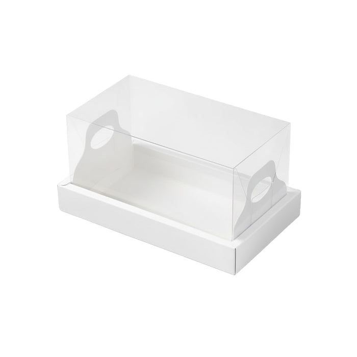 10 Pcs Clear Cake Box with Insert Tray for Cupcake and Pastry Display in 3 Colors