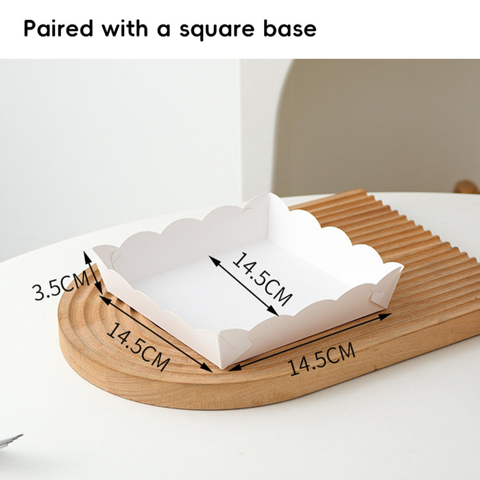 10 Pcs Clear Window Cake Dessert Takeaway Boxes Stackable in 3 Colors