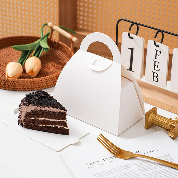 Reusable Cake Slice Container with Handle for Tiramisu Mousse and Pastry