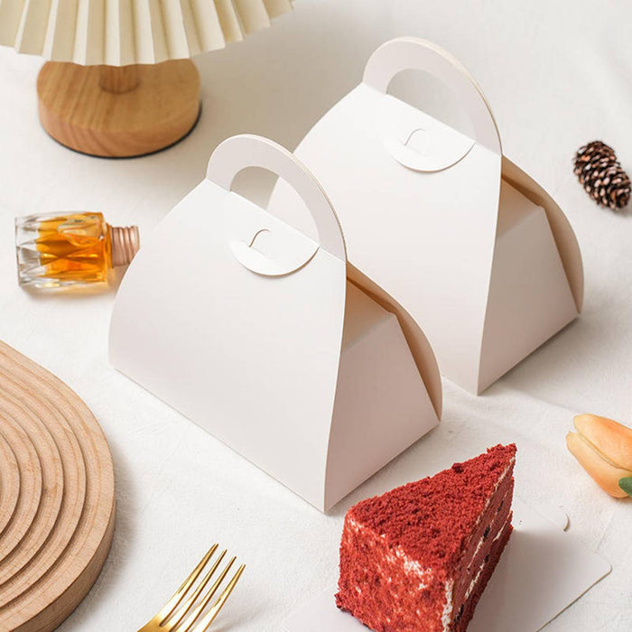 Reusable Cake Slice Container with Handle for Tiramisu Mousse and Pastry