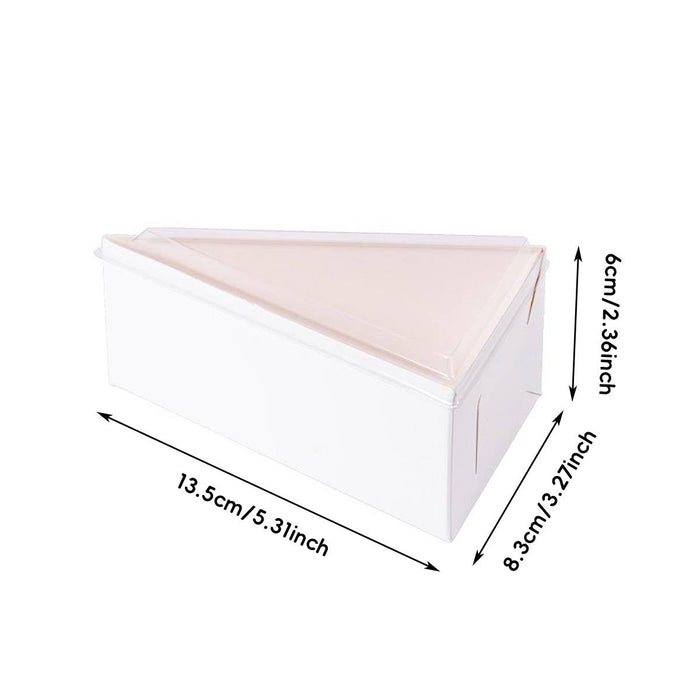 50 Pcs Triangular Cake Slice Boxes Food-Grade Cardboard No Glue Needed