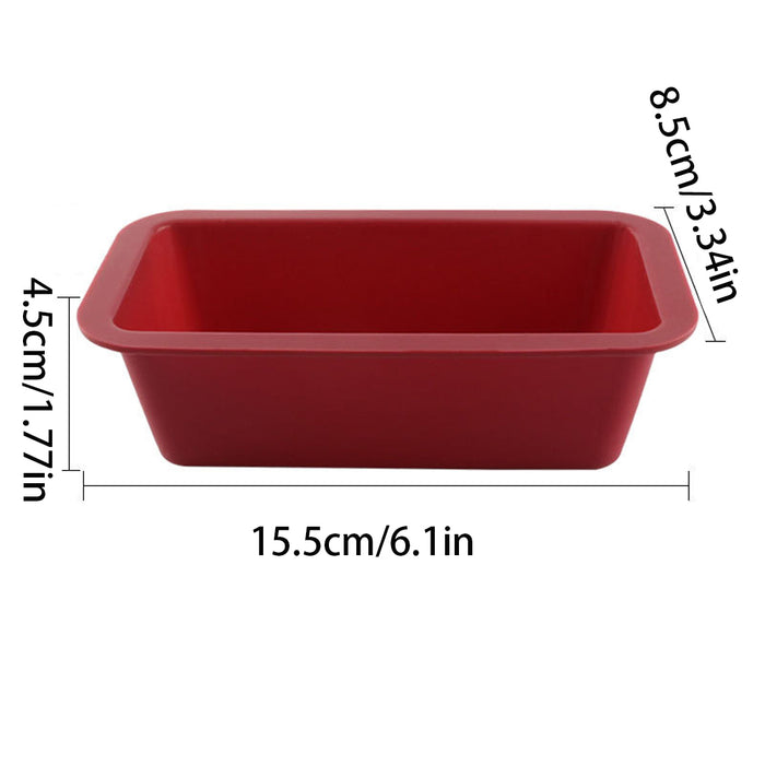 4PCS Silicone Bread Loaf Mould Nonstick Rectangular Baking Trays