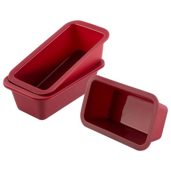 4PCS Silicone Bread Loaf Mould Nonstick Rectangular Baking Trays