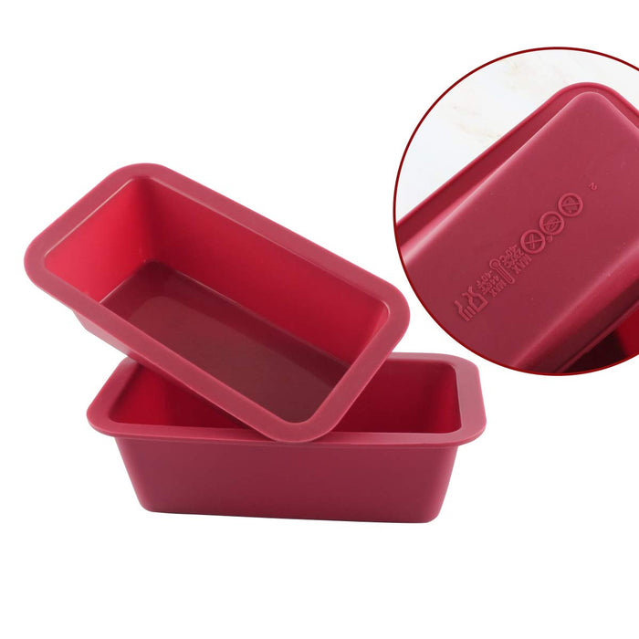 4PCS Silicone Bread Loaf Mould Nonstick Rectangular Baking Trays