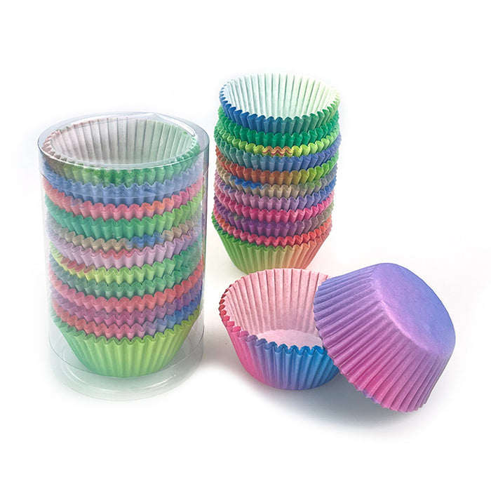 300 Pcs Gradient Cupcake Paper Cases Muffin Liners Food Grade