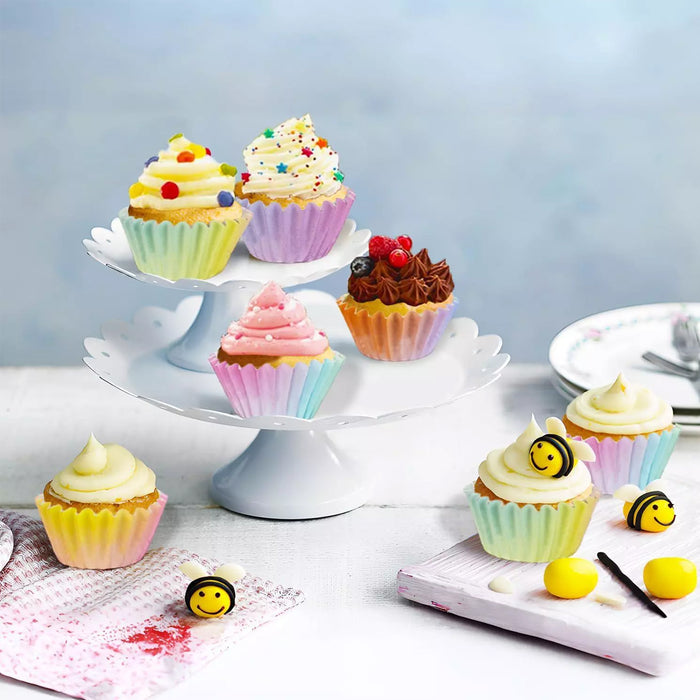 300 Pcs Gradient Cupcake Paper Cases Muffin Liners Food Grade