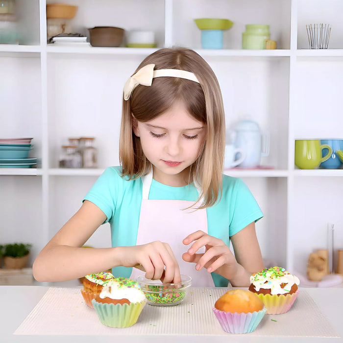 300 Pcs Gradient Cupcake Paper Cases Muffin Liners Food Grade