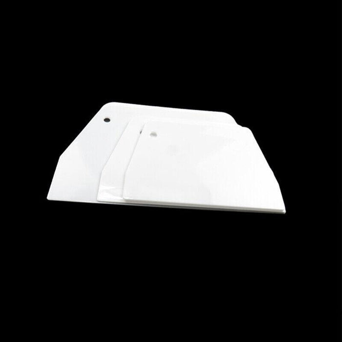 3pcs Plastic Dough Scraper Set Baking Pastry Cutter for Kitchen Use