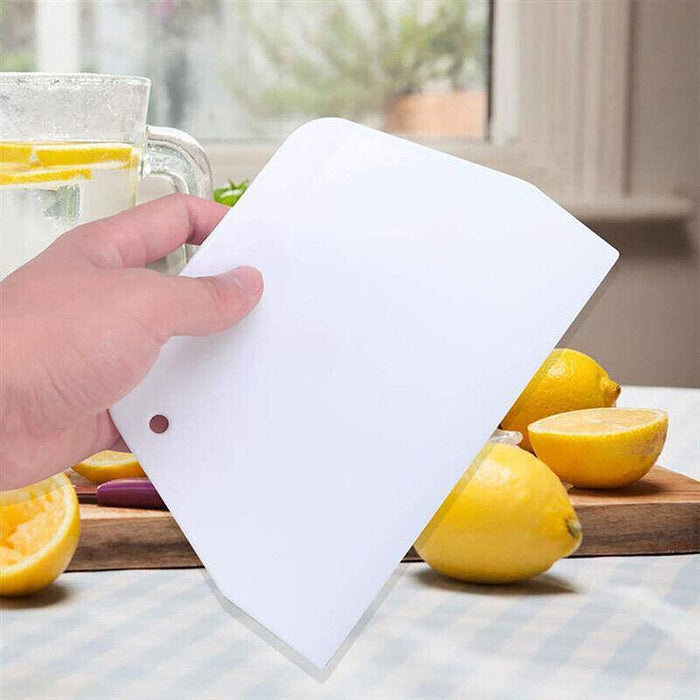 3pcs Plastic Dough Scraper Set Baking Pastry Cutter for Kitchen Use