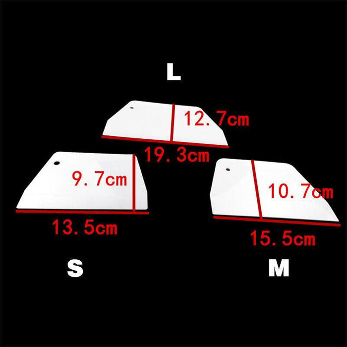 3pcs Plastic Dough Scraper Set Baking Pastry Cutter for Kitchen Use