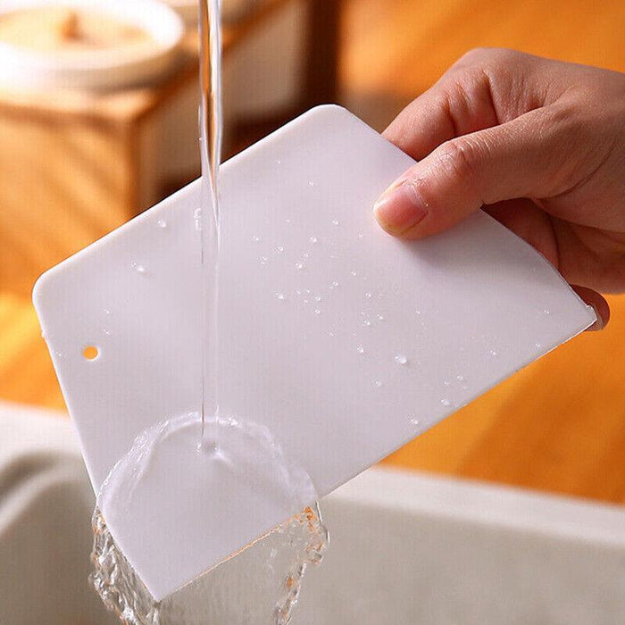 3pcs Plastic Dough Scraper Set Baking Pastry Cutter for Kitchen Use