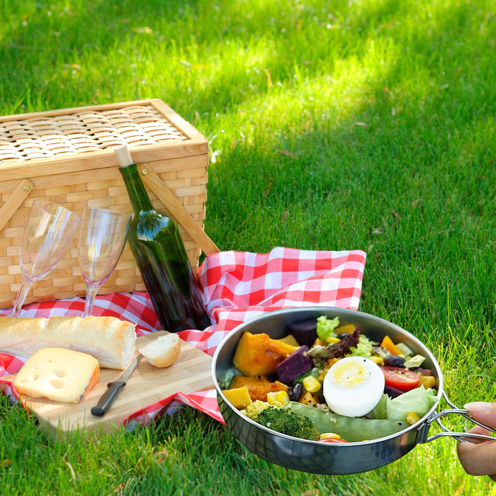 Outdoor Stainless Steel Camping Cookware set of 8