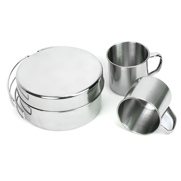 Outdoor Stainless Steel Camping Cookware set of 8