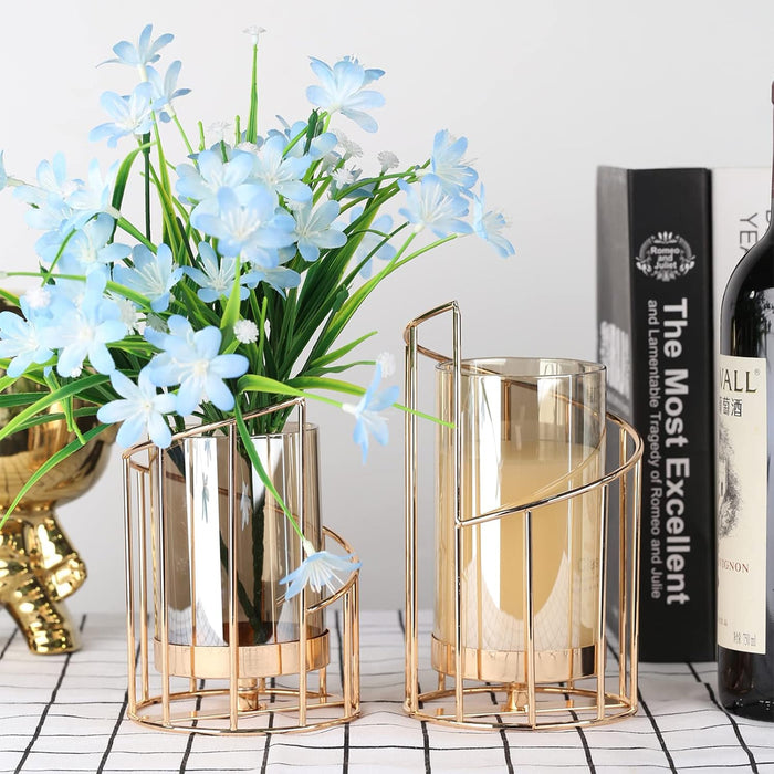 Wrought Iron Candle Holder, Wedding Candlestick Ornament Dinner Table Decor