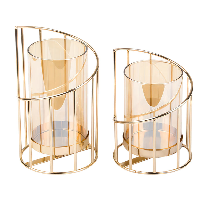 Wrought Iron Candle Holder, Wedding Candlestick Ornament Dinner Table Decor