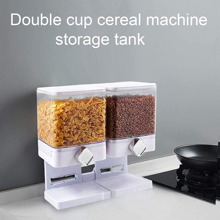 Double Cup Grain Storage Distributor with Spin Dispensers