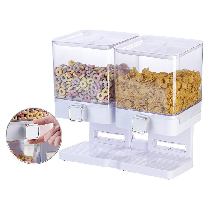 Double Cup Grain Storage Distributor with Spin Dispensers
