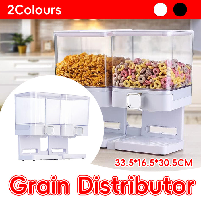 Double Cup Grain Storage Distributor with Spin Dispensers