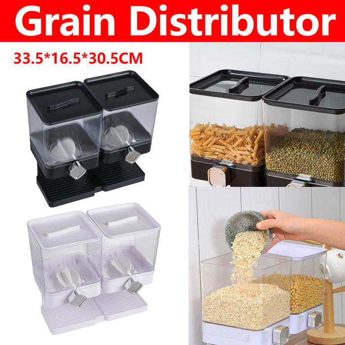 Double Cup Grain Storage Distributor with Spin Dispensers