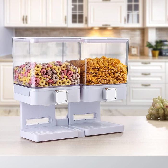 Double Cup Grain Storage Distributor with Spin Dispensers