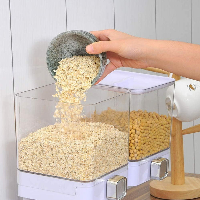 Double Cup Grain Storage Distributor with Spin Dispensers