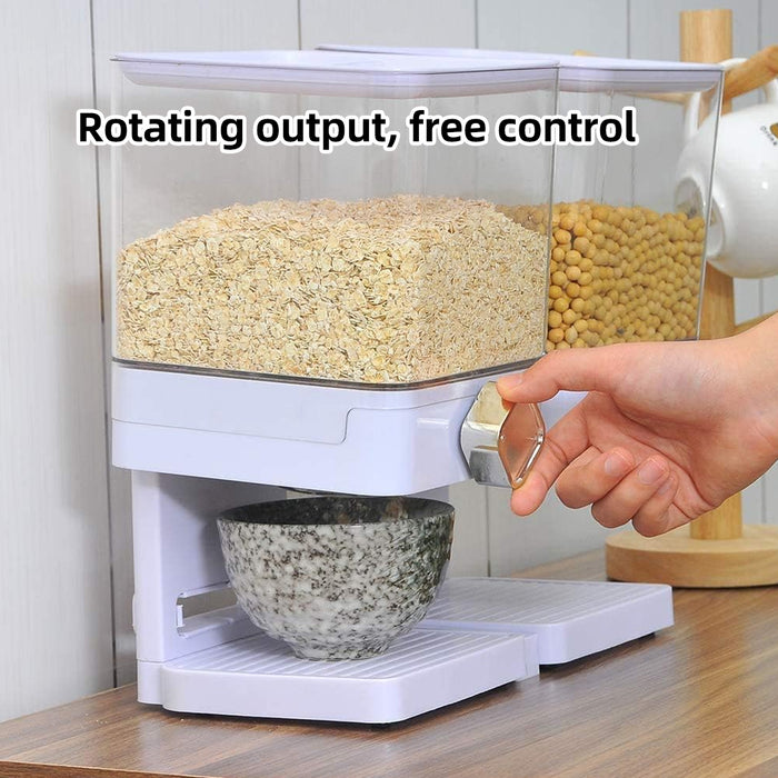 Double Cup Grain Storage Distributor with Spin Dispensers