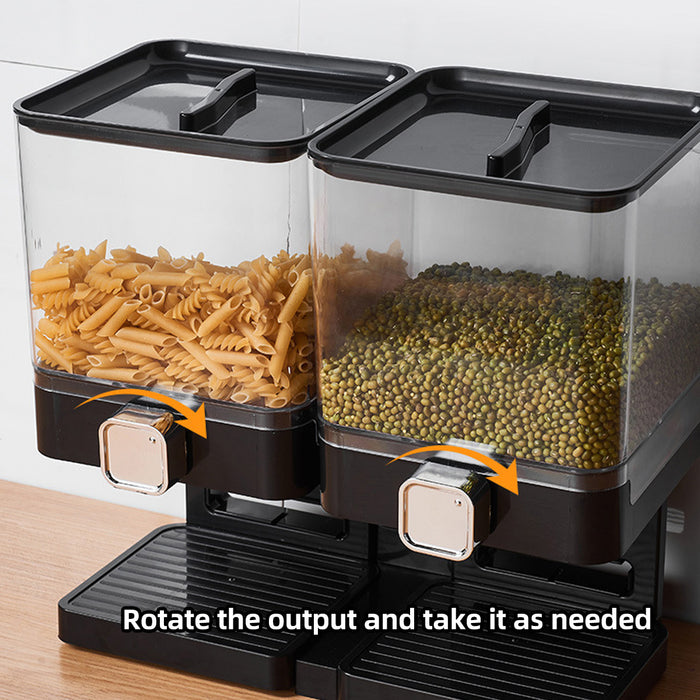 Double Cup Grain Storage Distributor with Spin Dispensers