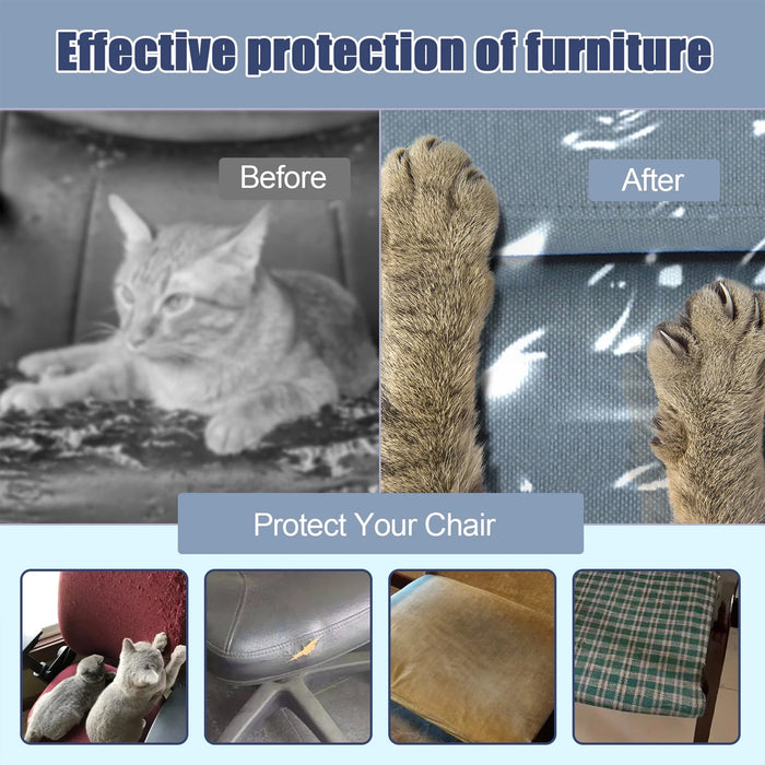 PVC Dining Chair Cover with Backrest Waterproof Transparent Protector