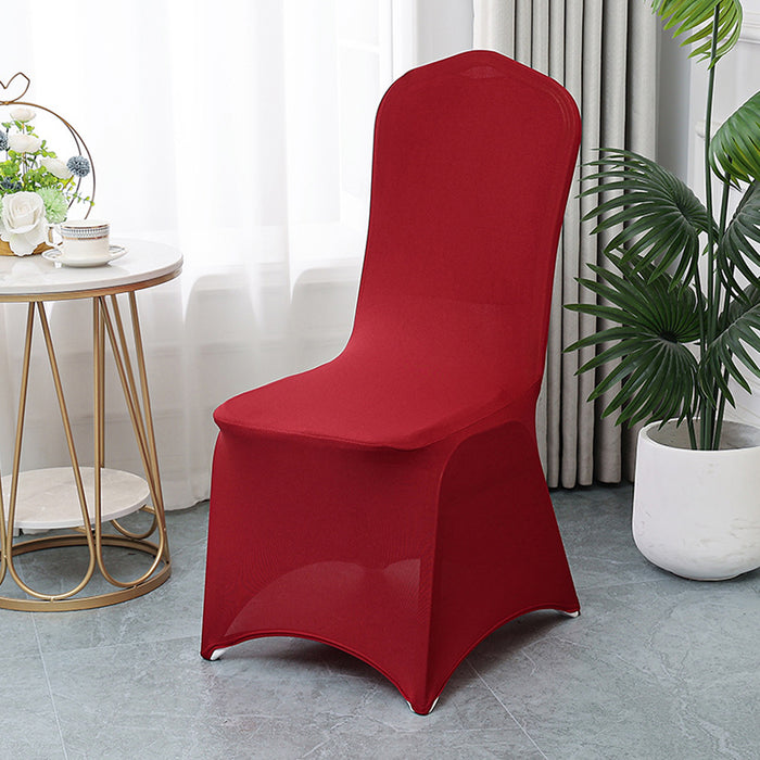 4 Pcs Stretch Chair Covers with Straps Polyester Blend