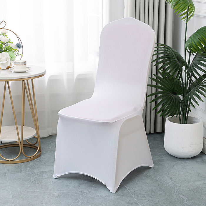 4 Pcs Stretch Chair Covers with Straps Polyester Blend