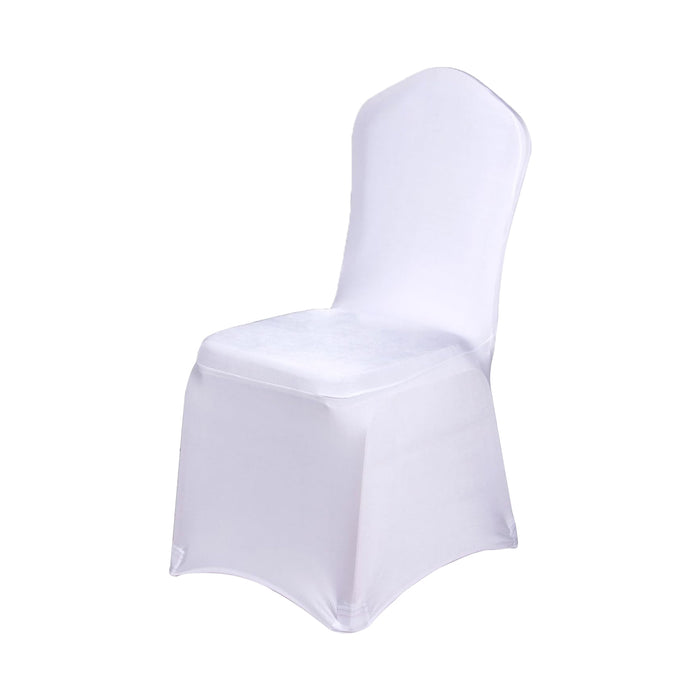 4 Pcs Stretch Chair Covers with Straps Polyester Blend