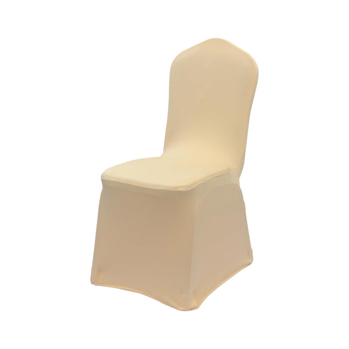 4 Pcs Stretch Chair Covers with Straps Polyester Blend