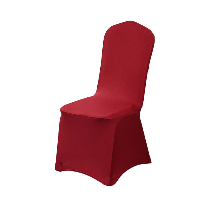 4 Pcs Stretch Chair Covers with Straps Polyester Blend