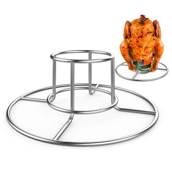 Stainless Steel Folding Chicken Roaster Rack for Grill
