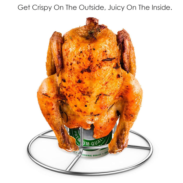 Stainless Steel Folding Chicken Roaster Rack for Grill