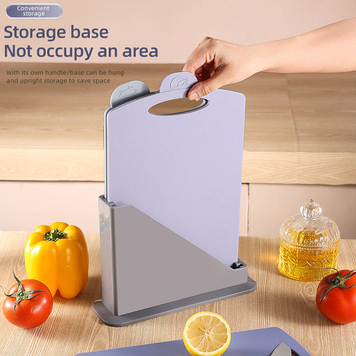 3pcs Classified Cutting Boards Set with Storage Stand