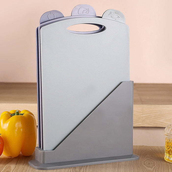 3pcs Classified Cutting Boards Set with Storage Stand