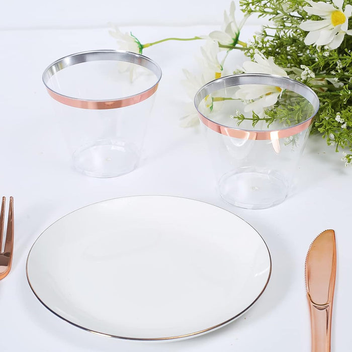 9oz Plastic Cup for Serving Drinks, 100pcs