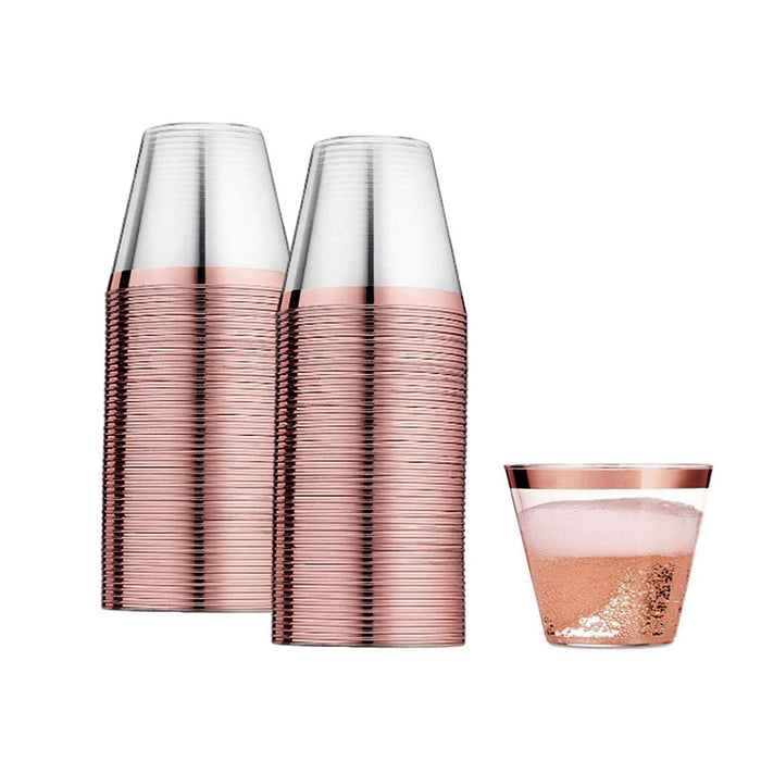 9oz Plastic Cup for Serving Drinks, 100pcs