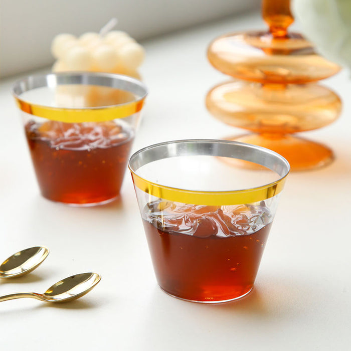 9oz Plastic Cup for Serving Drinks, 100pcs