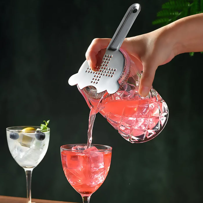 600ml Crystal Cut Cocktail Mixing Cup with Steel Stirrer