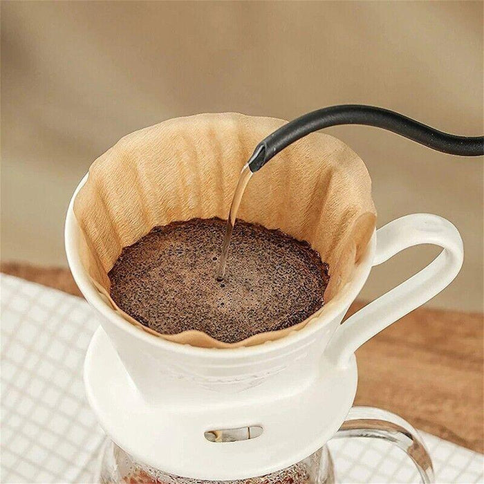 100 Pcs Coffee Filter Paper Wood Colour 80mm 120g