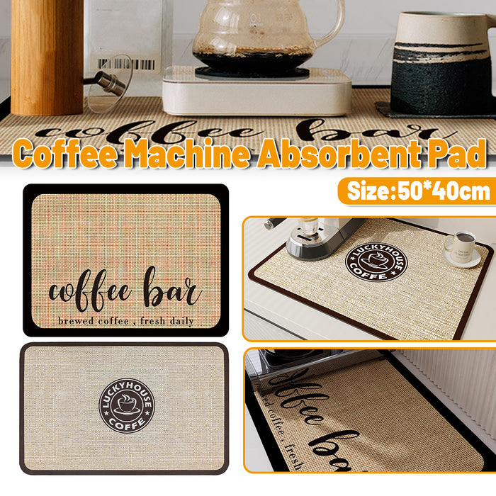Coffee Maker Mat, Absorbent Drying Mat, 50x40cm