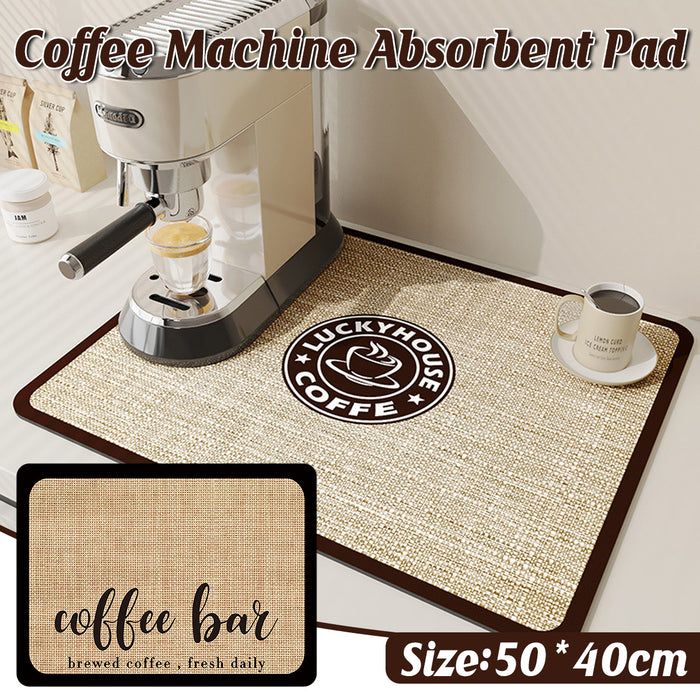 Coffee Maker Mat, Absorbent Drying Mat, 50x40cm