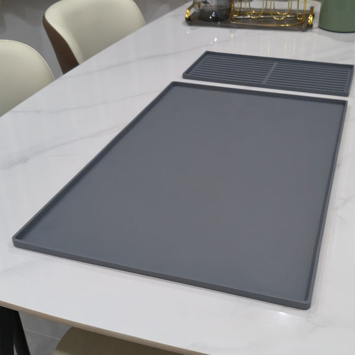 Coffee Maker Silicone Mat Set Non-Slip Countertop Protector Large 61 x 40.5 cm Small 40 x 19 cm